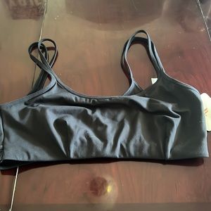 Low impact cross-back bra